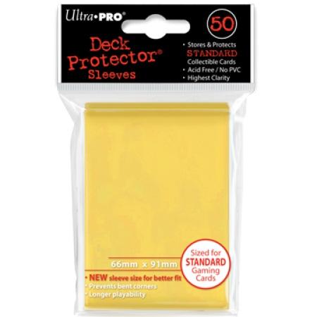 Buy Ultra Pro Canary Yellow Deck Protectors 50 Large Magic Size Sleeves in New Zealand. 