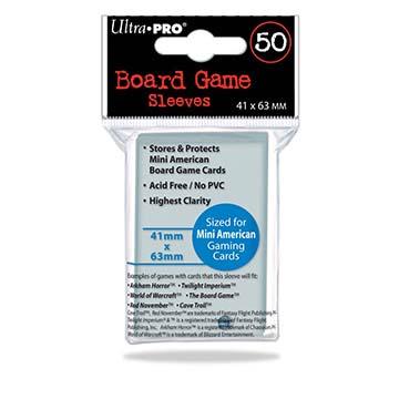 Buy Ultra Pro 41mm X 63mm Mini American Board Game Sleeves (50CT) in New Zealand. 