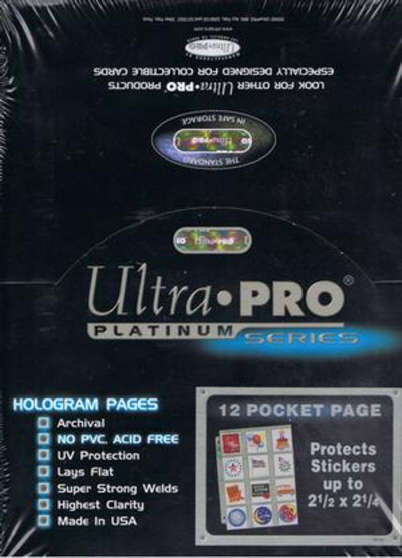 Ultra Pro 12 Pocket Pages 100 Count Box