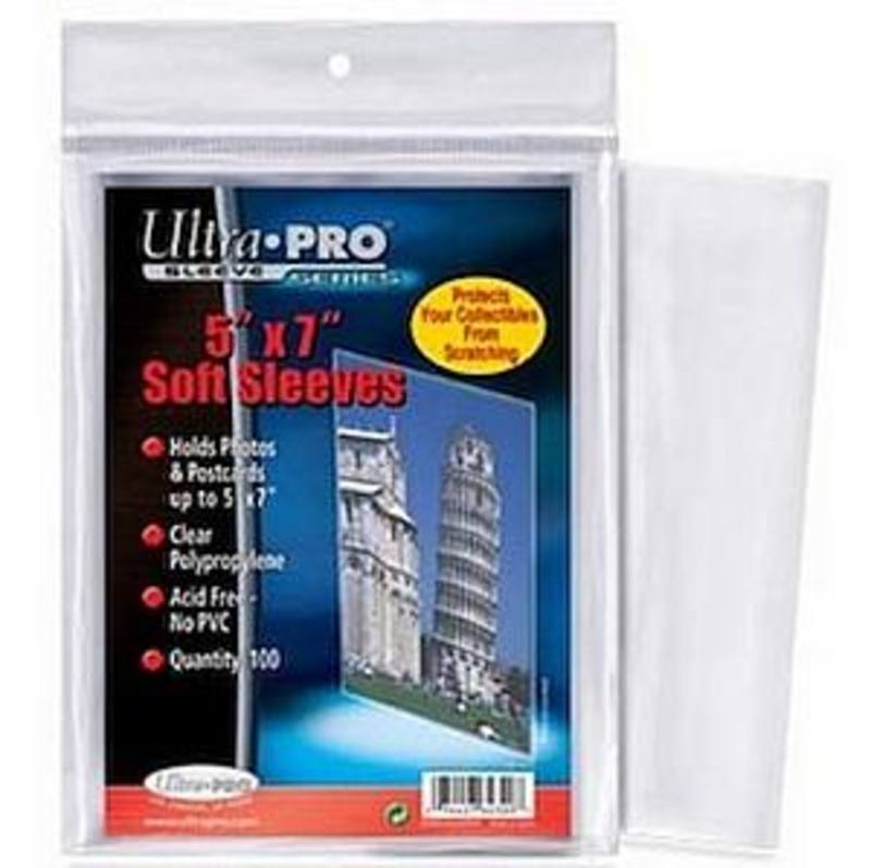 Ultra Pro 5" x 7" Soft Sleeves (100CT) Pack