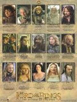 Buy Lord Of The Rings Biographies Poster in AU New Zealand.