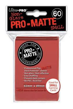 Buy Ultra Pro Pro-Matte Red (60CT) YuGiOh Size Sleeves in AU New Zealand.