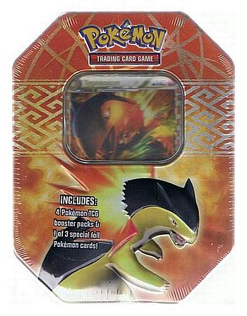 10680-4 T - Pokemon 2010 Spring Tin - Typhlosion -  heartgold  whole 