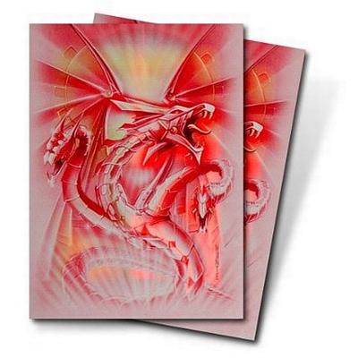 82113 - Ultra Pro Yugioh Size Deck Protectors (50CT) -  Diamond Dragon Red -  wear  wear 