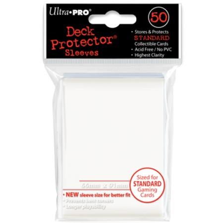 82668 - Ultra Pro Powder White Deck Protectors 50 Large Ma