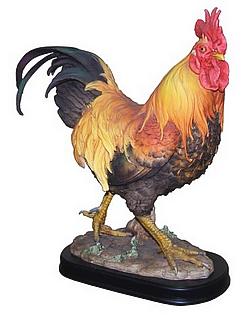 FSA0302 - Coloured Rooster 40cm High