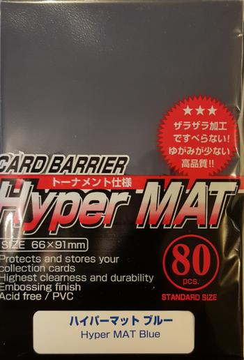 Buy KMC Hyper Mat Blue (80CT) Large Magic Size Sleeves in New Zealand. 