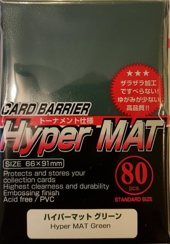 Buy KMC Hyper Mat Green (80CT) Large Magic Size Sleeves in New Zealand. 