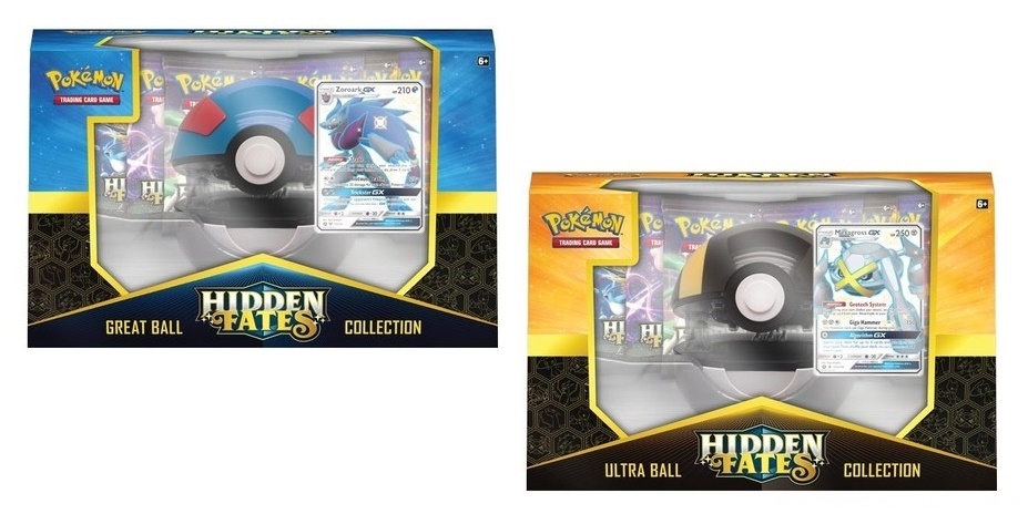 Pokemon TCG Hidden Fates Great Ball & Ultra Ball Deck Holder Pokeball New