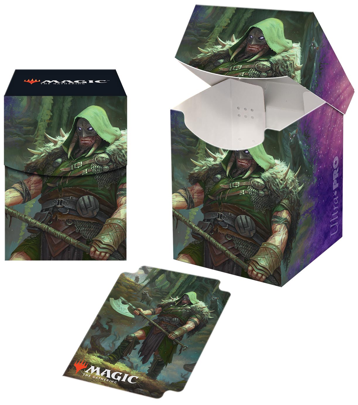 Buy Ultra Pro Magic Throne of Eldraine 100+ Deck Box - Garruk, Cursed Huntsman in New Zealand. 