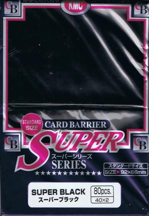 Buy KMC Super Black (80CT) Large Magic Size Sleeves in New Zealand. 