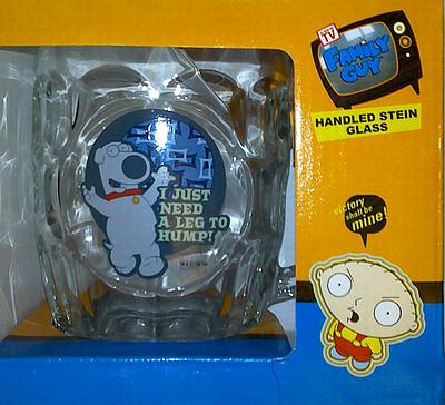 Buy Family Guy Handled Glass Stein - I Just Need a Leg to Hump! in New Zealand. 