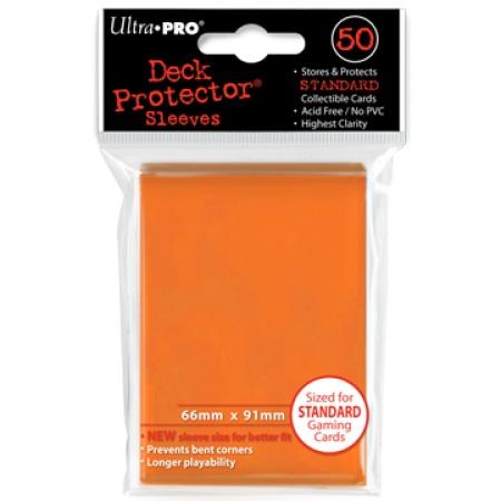 Buy Ultra Pro Candy Orange Deck Protectors 50 Large Magic Size Sleeves in New Zealand. 