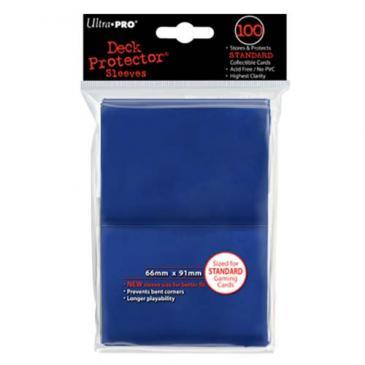 Buy Ultra Pro (100CT) Solid Blue Standard Size Deck Protectors in New Zealand. 