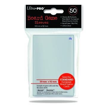 Buy Ultra Pro 59mm X 92mm Standard European Board Game Sleeves (50CT) in New Zealand. 