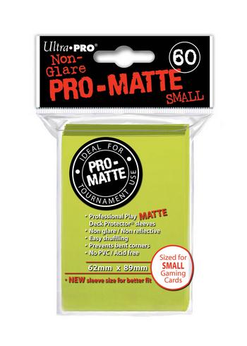 Buy Ultra Pro Pro-Matte Bright Yellow (60CT) YuGiOh Size Sleeves in New Zealand. 