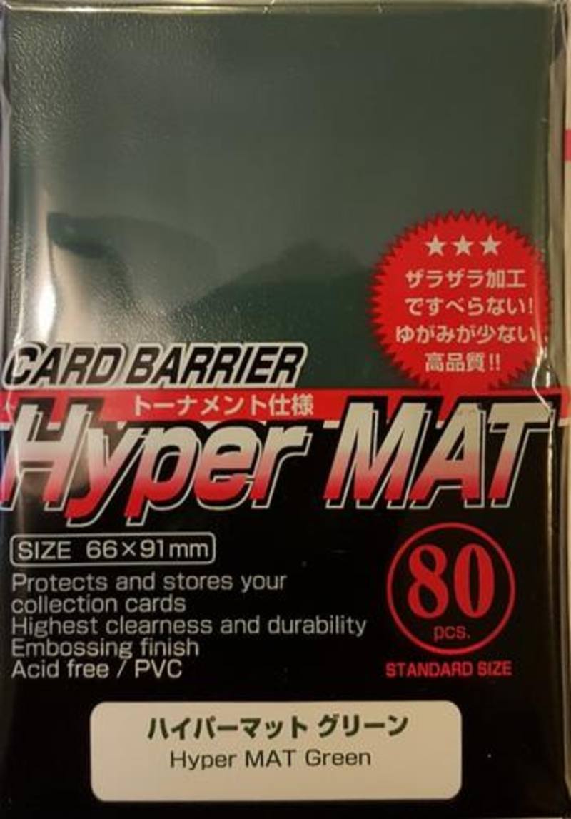 KMC Hyper Mat Green (80CT) Large Magic Size Sleeves