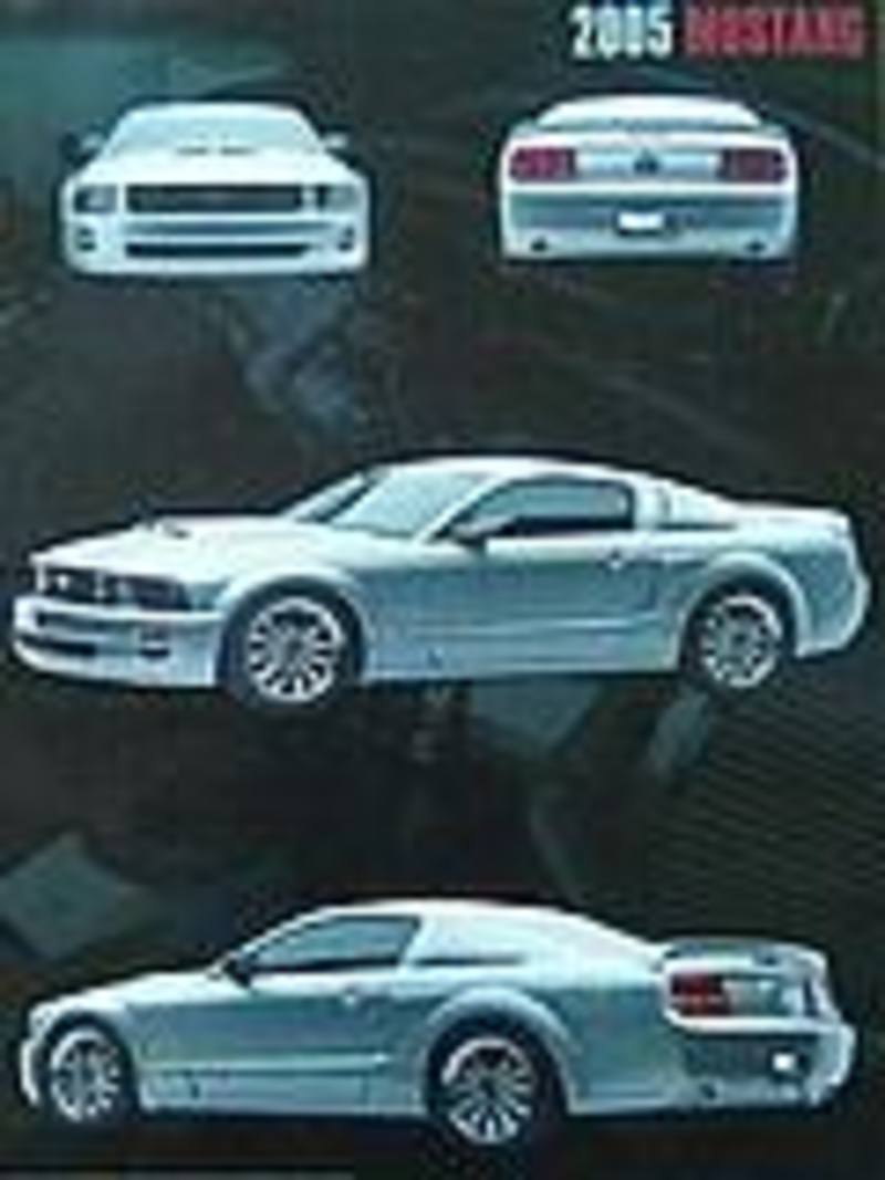 2005 Ford Mustang Silver Poster