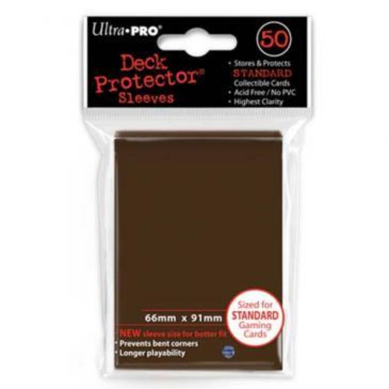 Ultra Pro Brown Deck Protectors 50 Large Magic Size Sleeves