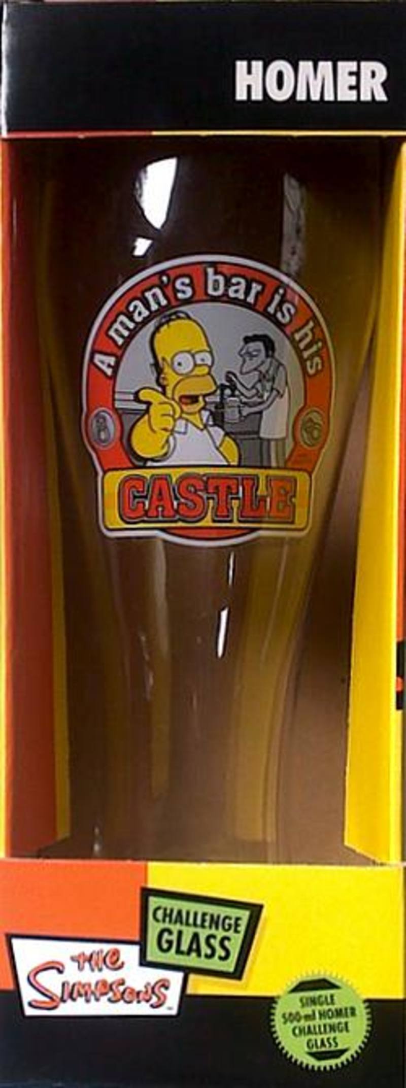 Simpsons: Homer Challenge Glass