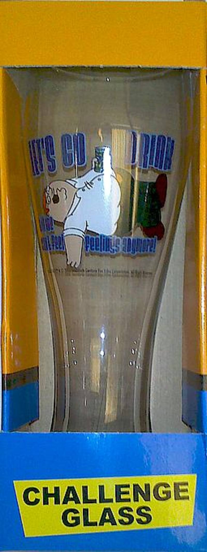 Family Guy Challenge Glass - Let's Go Drink