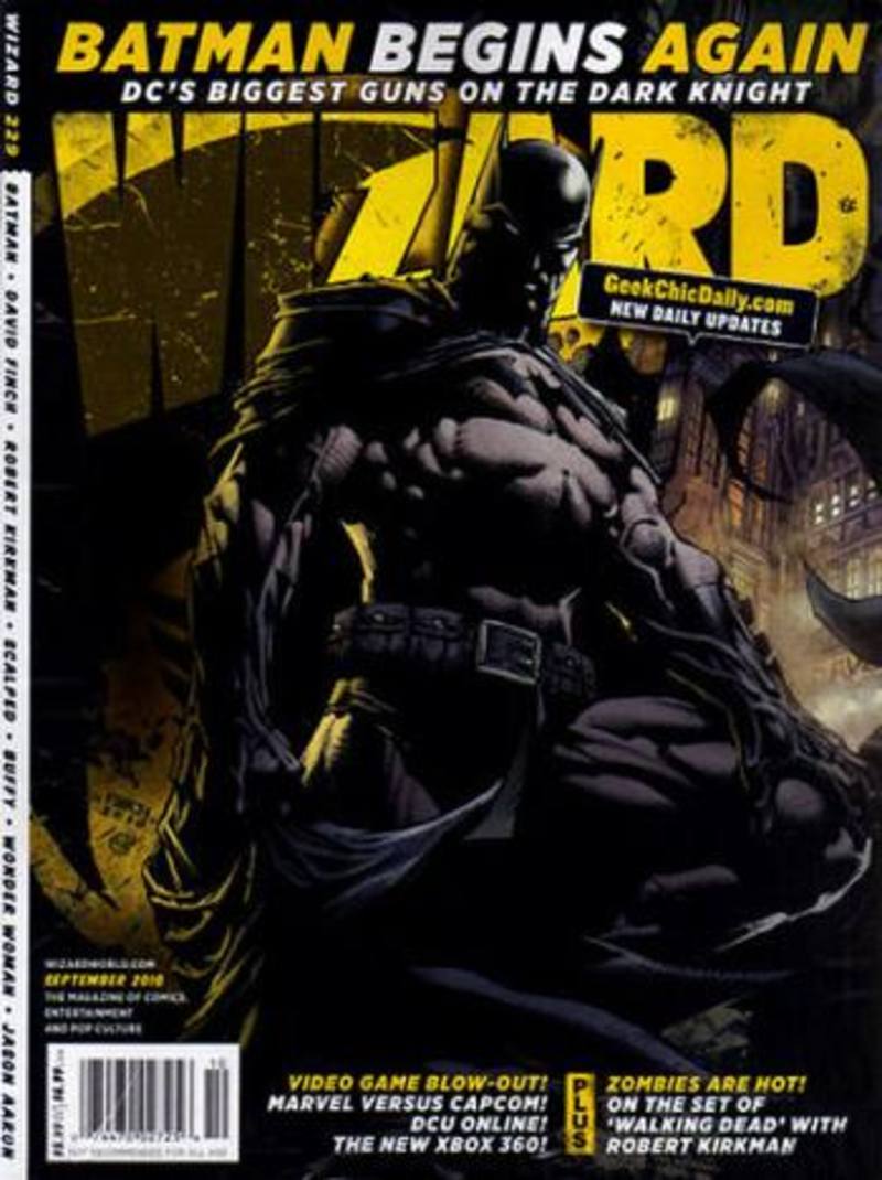 Wizard Magazine #229 Sep 2010 - Finch Batman CVR