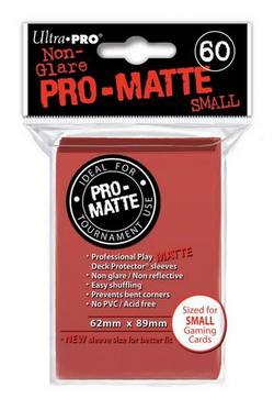 Buy Ultra Pro Pro-Matte Red (60CT) YuGiOh Size Sleeves in AU New Zealand.