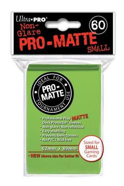 Buy Ultra Pro Pro-Matte Lime Green (60CT) YuGiOh Size Sleeves in AU New Zealand.