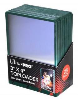 Buy Ultra Pro Rigid Top Loader (25CT) Green Boarder in AU New Zealand.