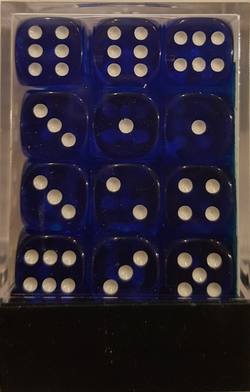 Buy Translucent D6 12mm Blue/white  (36CT) in AU New Zealand.