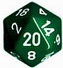 Buy Opaque Jumbo 34mm D20 Green with White in AU New Zealand.