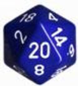 Buy Opaque Jumbo 34mm D20 Blue with White in AU New Zealand.